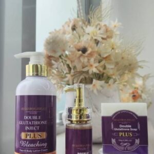 This is double glutathione inject plus Bleaching  (mild) Face and Body lotion cream
