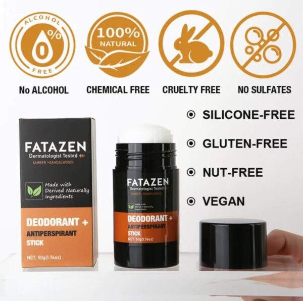 Herbal deodorant antiperspirant stick which controls body odor - Image 3