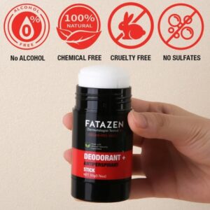 Herbal deodorant antiperspirant stick body, cedar red sage fragrance