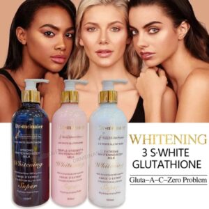 Best Natural whitening body lotion has 3 types: STRONG, EXTREME, and TRIPLE strength body milk