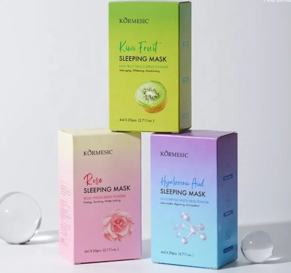 Hyaluronic acid, Rose and Kiwi Moisturizing Sleeping Gel for face and neck