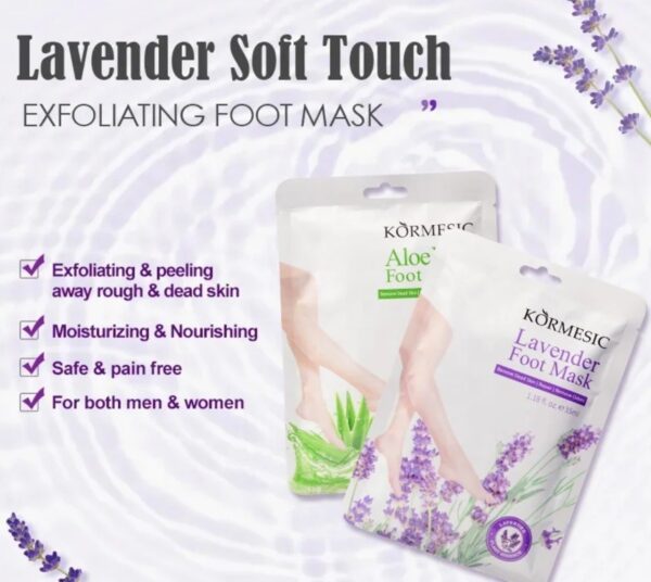 Natural Herbal moisturizing foot mask Choose: Lavender or Aloe Vera