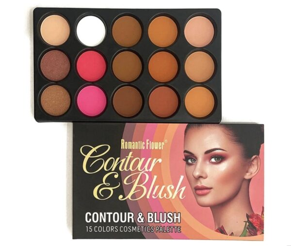 15 colors makeup contour and blush natural waterproof foundation powder