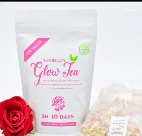 Natural skin beauty anti aging whitening glow herbal tea