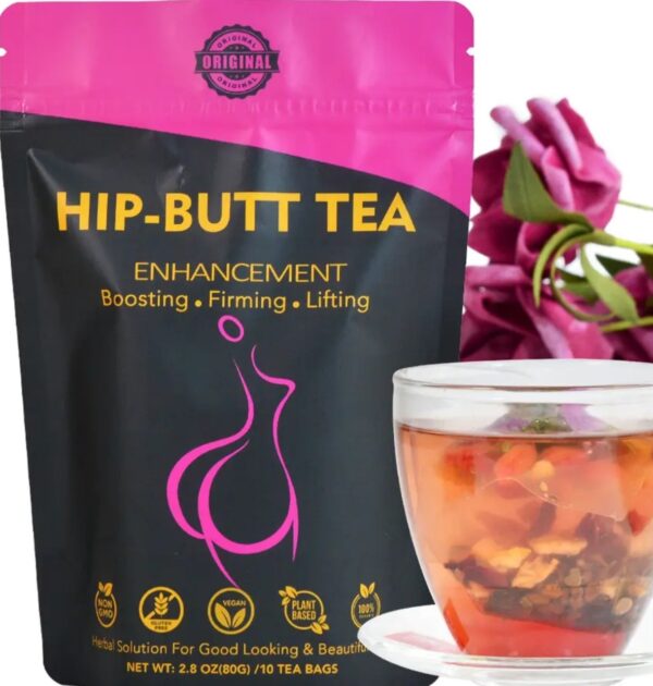 Herbal organic tea for butt enhancement, firming, and lifting