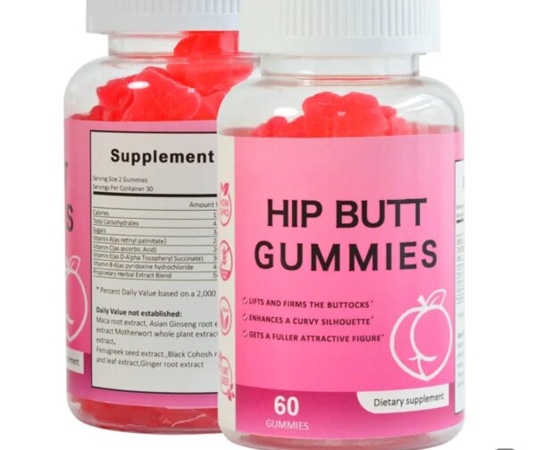 Bigger hips and butt enhancement gummies (vegan)