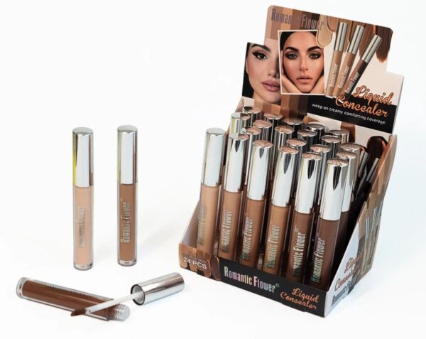 6 colors waterproof face makeup tube concealer for dark skin