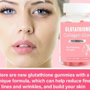 Glutathione collagen whitening glow gummies